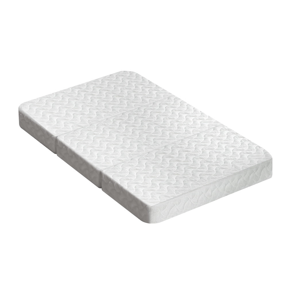 Sofas & Sofa Beds: Giselle Bedding Foldable Mattress Folding Foam Cot Bed White
