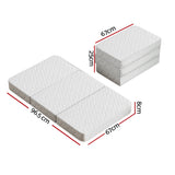 Sofas & Sofa Beds: Giselle Bedding Foldable Mattress Folding Foam Cot Bed White
