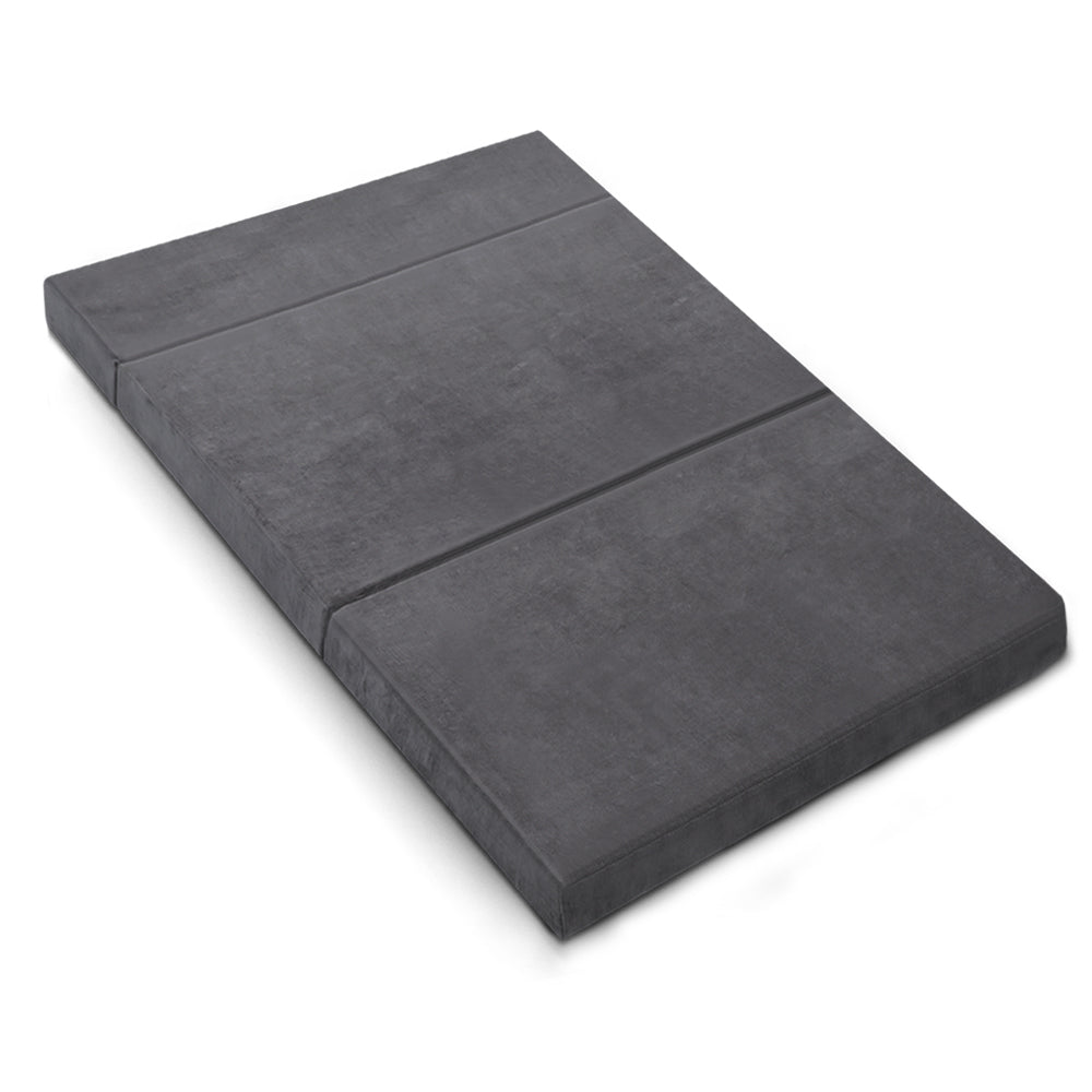 Sofas & Sofa Beds: Giselle Bedding Foldable Mattress Folding Foam Bed Mat Double Grey