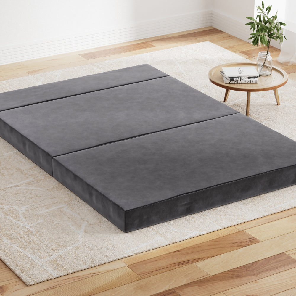 Sofas & Sofa Beds: Giselle Bedding Foldable Mattress Folding Foam Bed Mat Double Grey