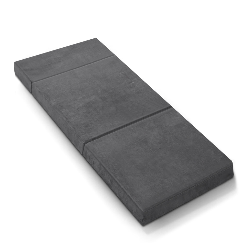 Sofas & Sofa Beds: Giselle Bedding Foldable Mattress Folding Foam Bed Mat Single Grey