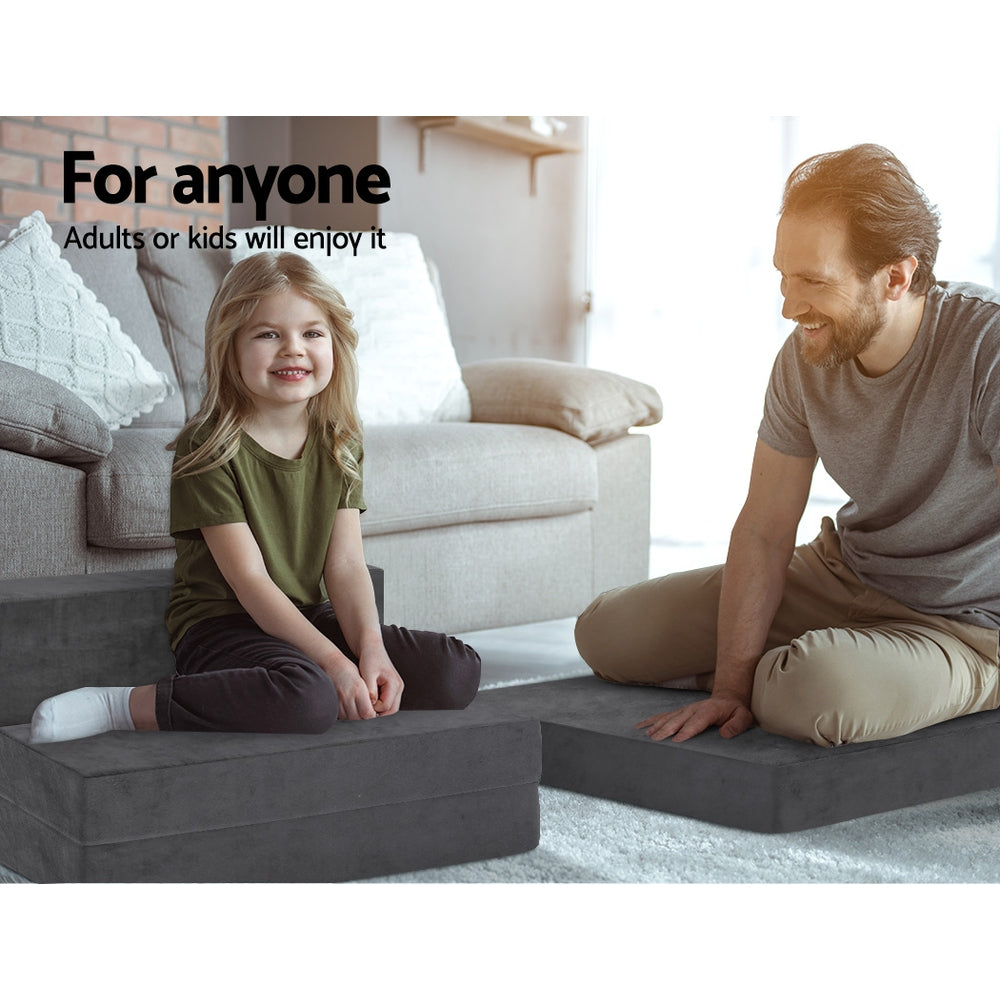 Sofas & Sofa Beds: Giselle Bedding Foldable Mattress Folding Foam Bed Mat Single Grey