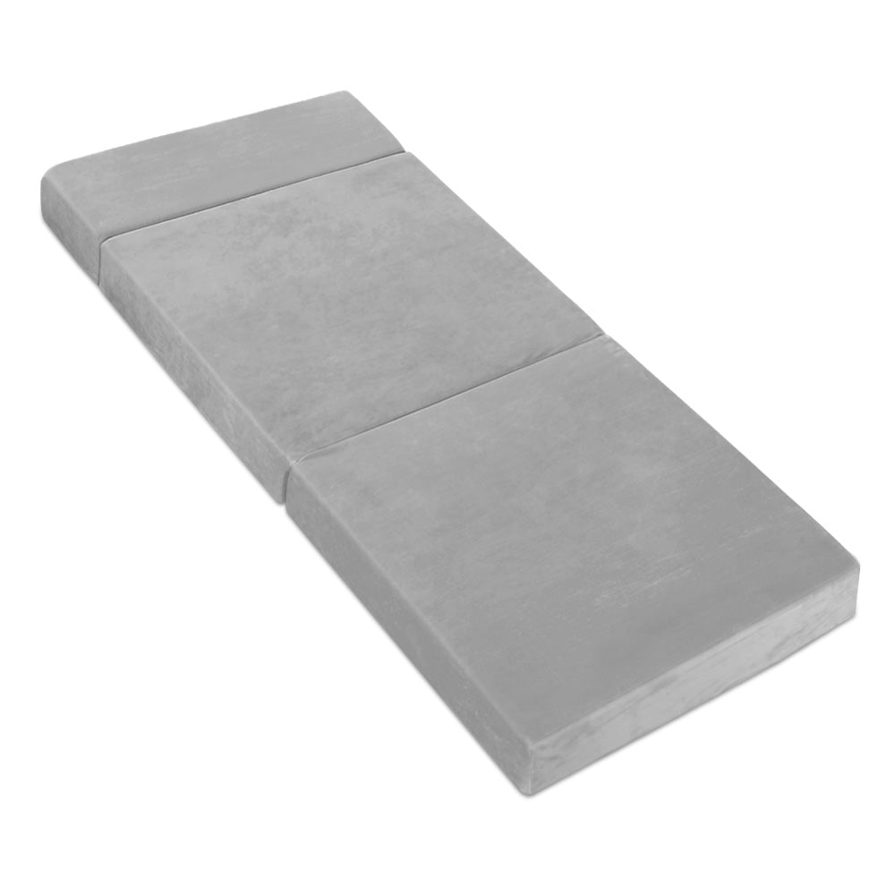 Queen Mattress: Giselle Bedding Foldable Mattress Folding Foam Bed Mat Light Grey