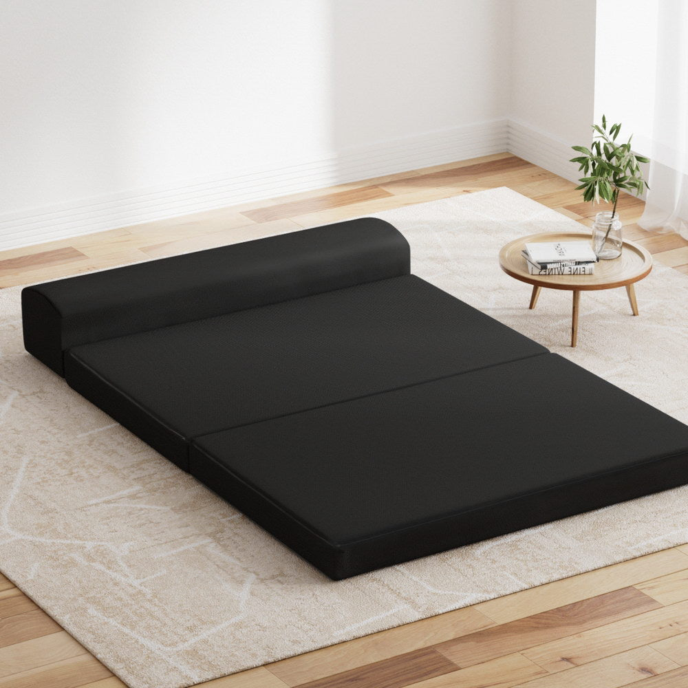 Sofas & Sofa Beds: Giselle Bedding Foldable Mattress Folding Foam Bed Mat Double Black