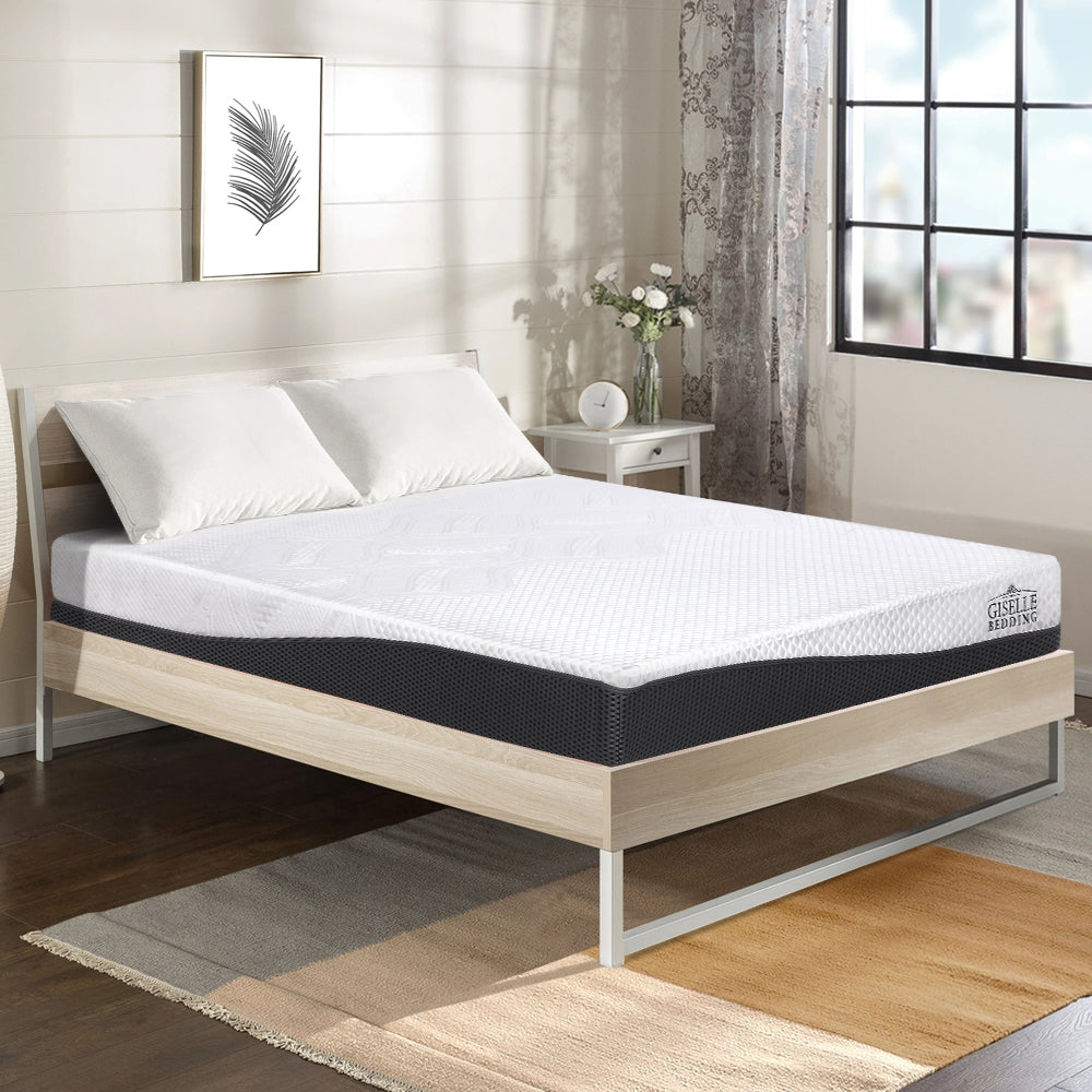 Mattress Toppers: Giselle Bedding Memory Foam Mattress Bed Cool Gel Non Spring 21cm Double