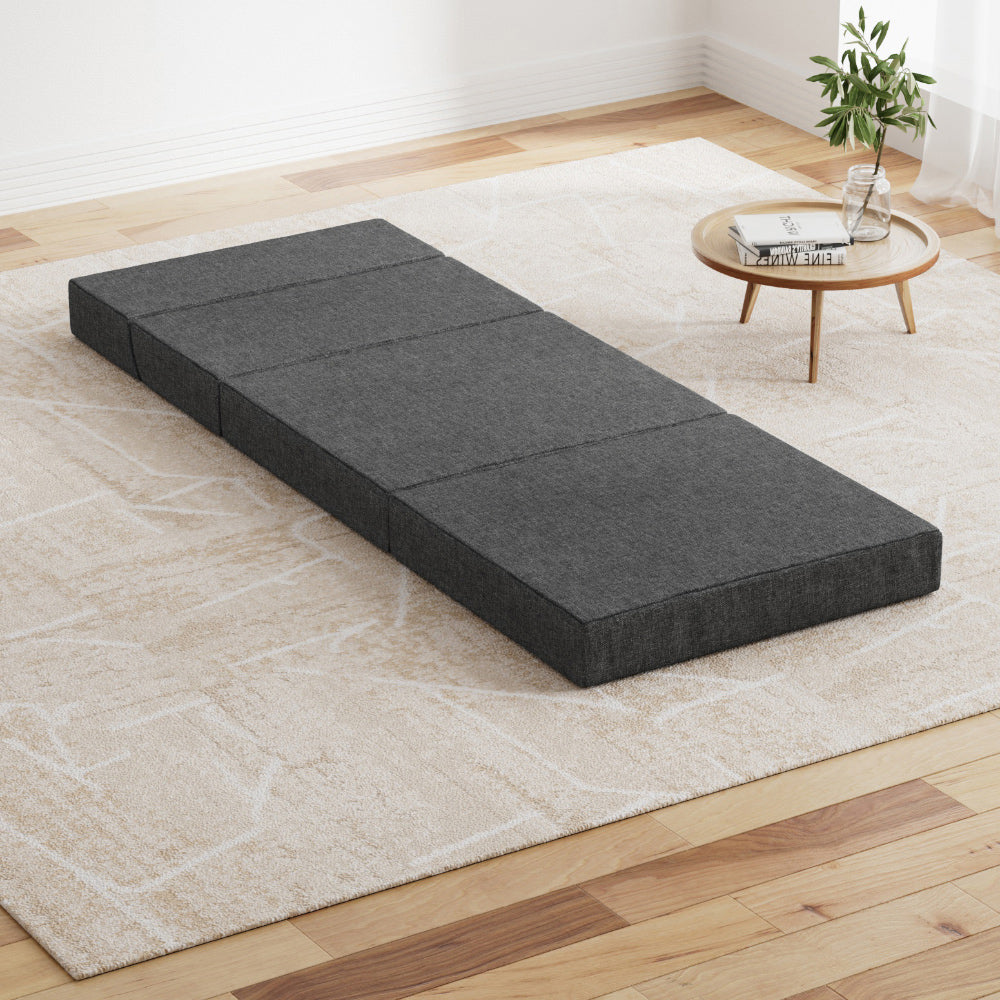 Sofas & Sofa Beds: Giselle Bedding Foldable Mattress Folding Foam Bed Floor Mat Grey