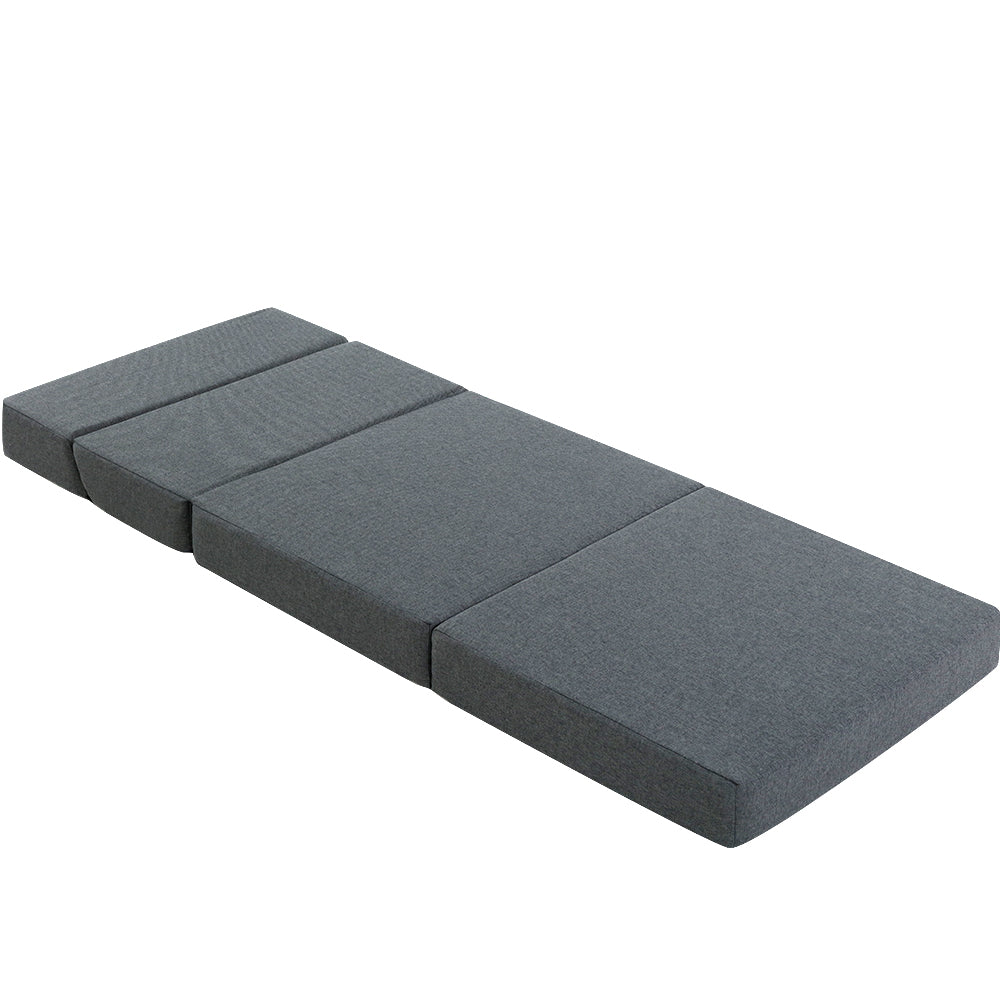Sofas & Sofa Beds: Giselle Bedding Foldable Mattress Folding Foam Bed Floor Mat Grey