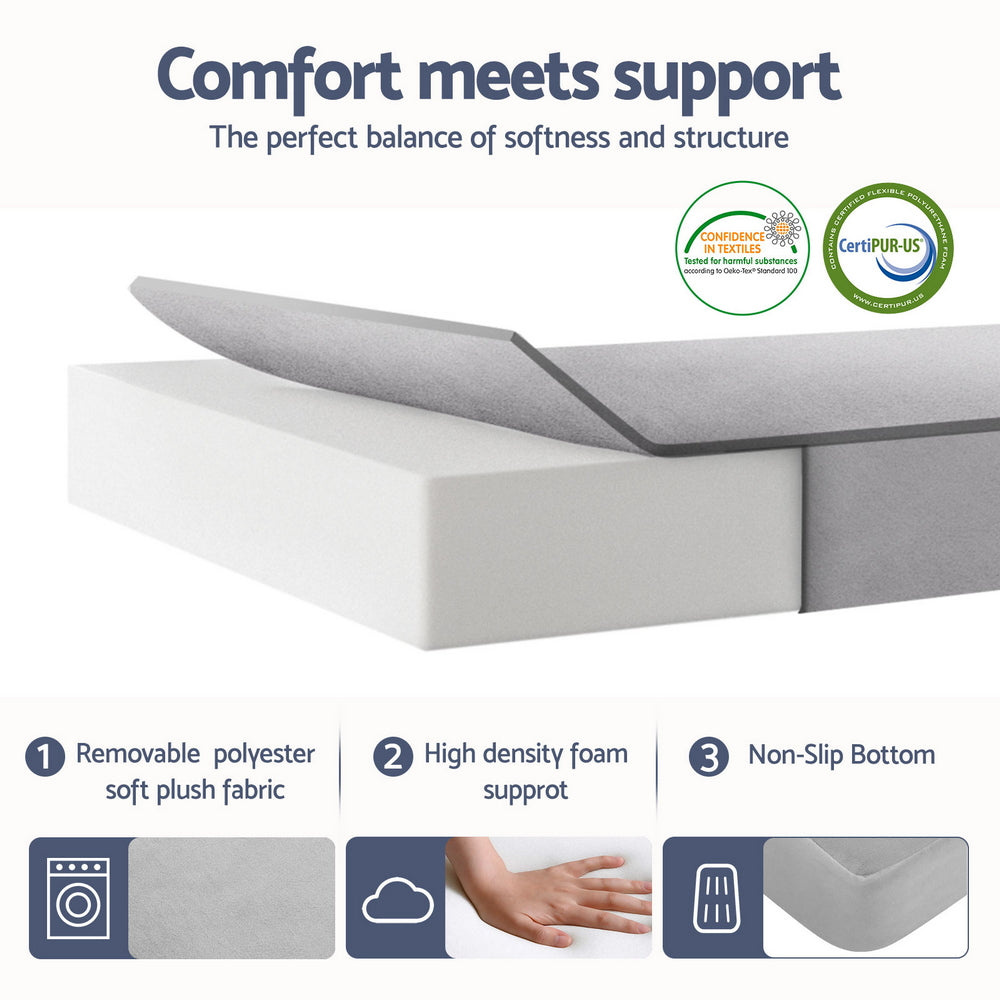 Single Mattress: Giselle Foldable Mattress Folding Sofa Bed 4-fold Sleeping Camping Cushion Mat