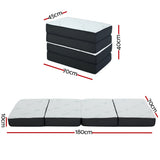 Sofas & Sofa Beds: Giselle Bedding Foldable Mattress Folding Foam Sofa Bed Mat Bamboo