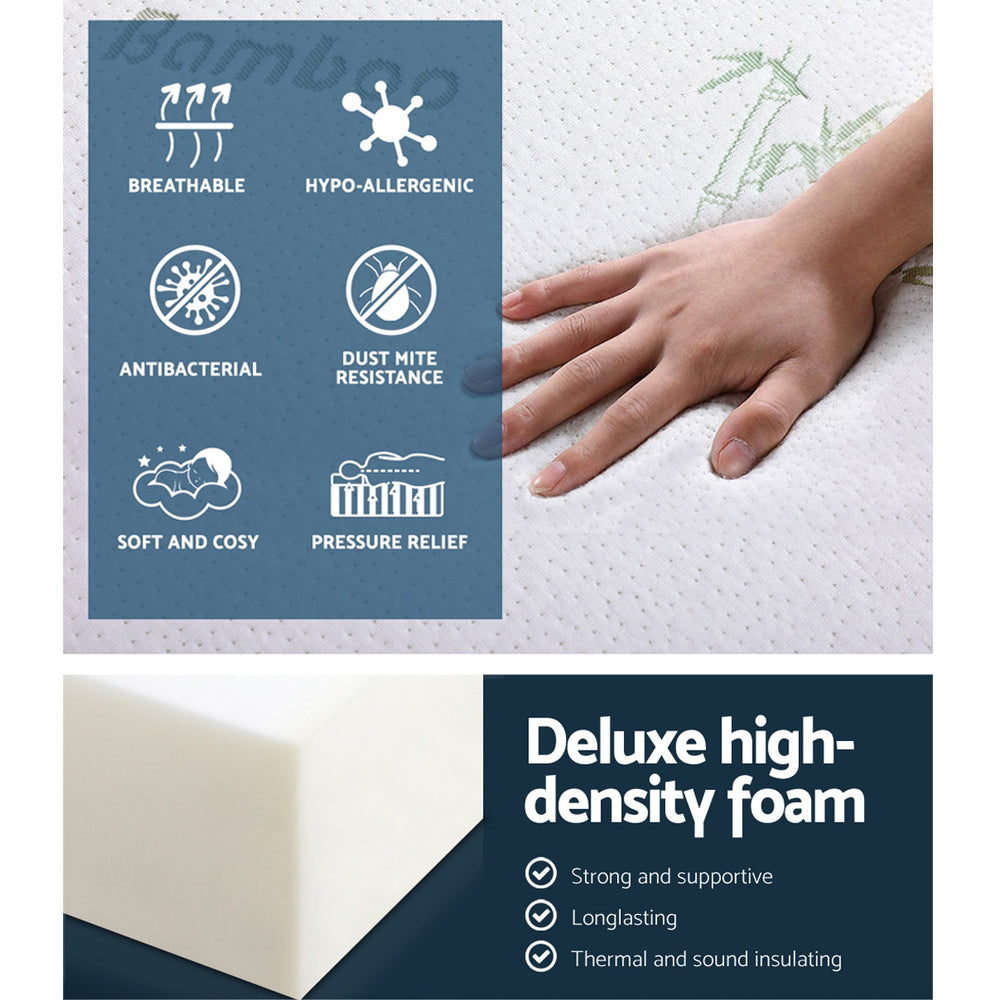 Sofas & Sofa Beds: Giselle Bedding Foldable Mattress Folding Foam Sofa Bed Mat Bamboo