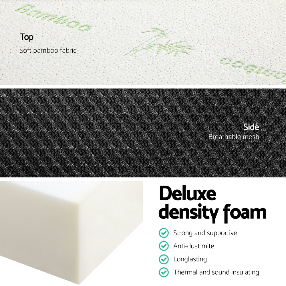 Garden Beds & Planters: Giselle Bedding Foldable Mattress Folding Foam Double Bamboo