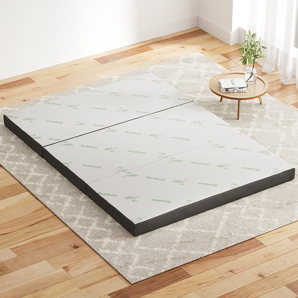 Garden Beds & Planters: Giselle Bedding Foldable Mattress Folding Foam Double Bamboo