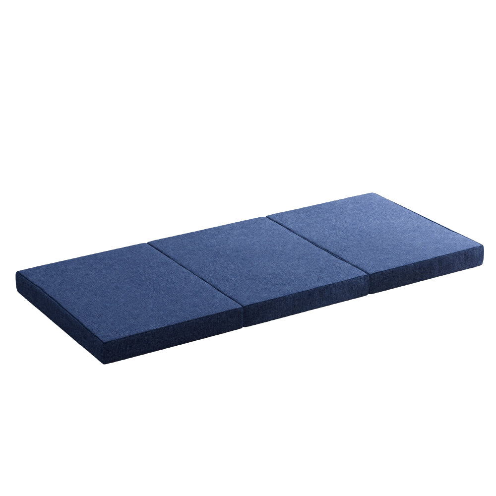 Single Mattress: Giselle Bedding Foldable Mattress Folding Foam Single Blue