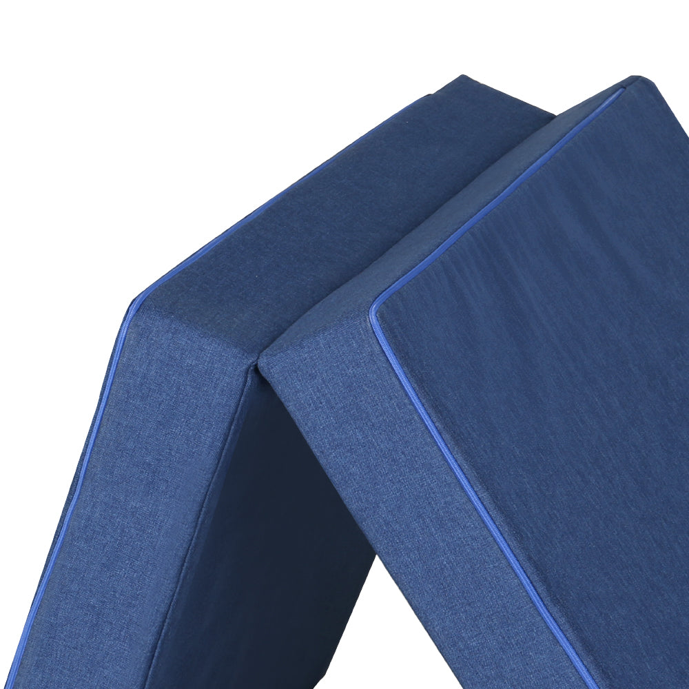 Single Mattress: Giselle Bedding Foldable Mattress Folding Foam Single Blue