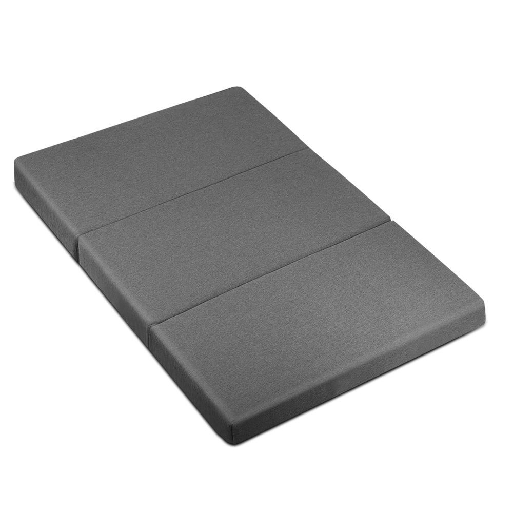 Pillows: Giselle Bedding Foldable Mattress Folding Foam Double Grey