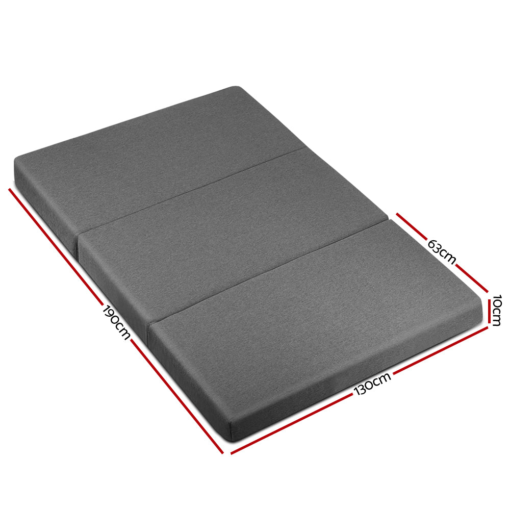 Pillows: Giselle Bedding Foldable Mattress Folding Foam Double Grey