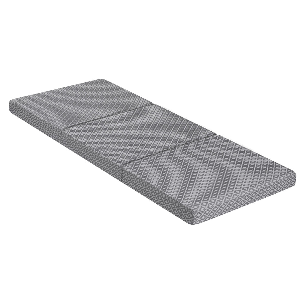 Single Mattress: Giselle Foldable Mattress Folding Sofa Bed Trifold Memory Foam Camping Cushion Mat