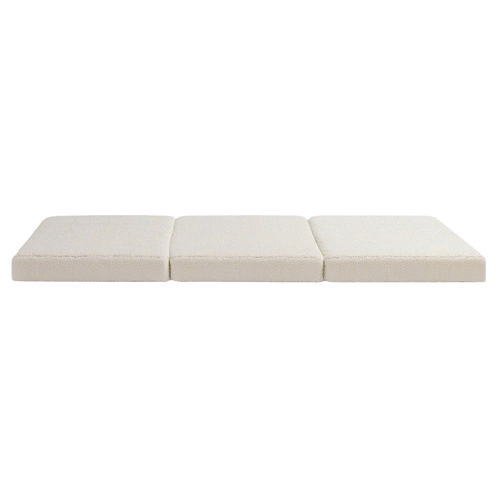 Single Mattress: Giselle Bedding Foldable Mattress Fleece Portable 3-fold Folding Foam Mattresses