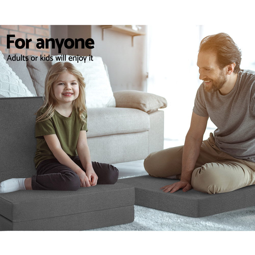 Sofas & Sofa Beds: Giselle Bedding Foldable Mattress Folding Foam Bed Single Grey