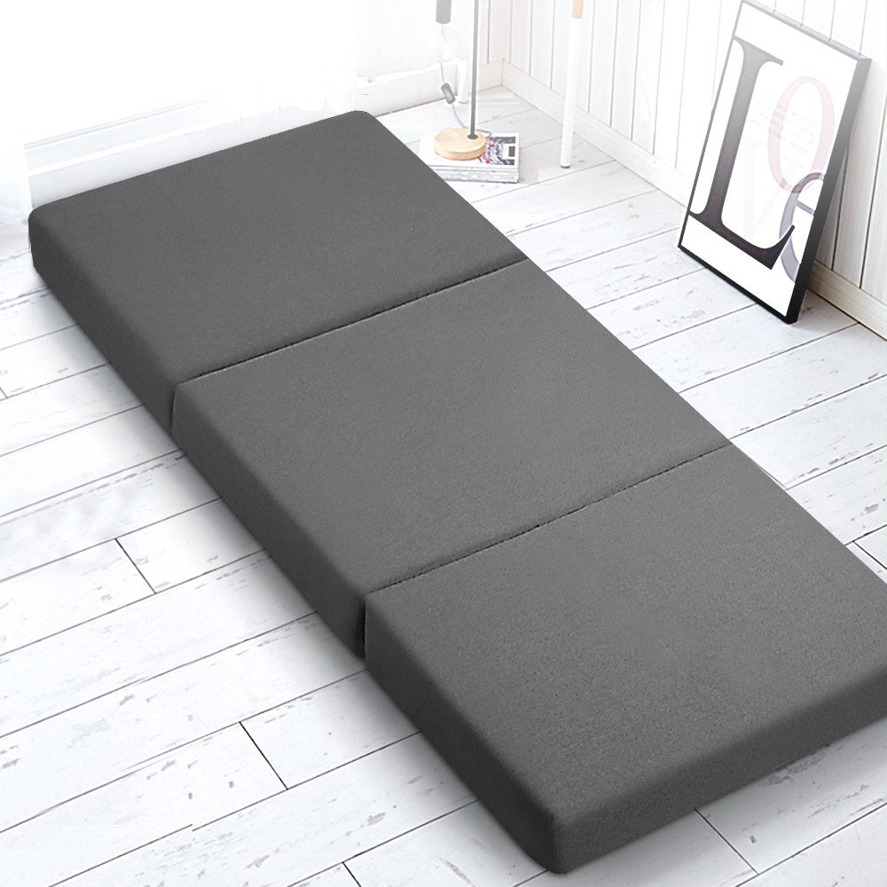 Sofas & Sofa Beds: Giselle Bedding Foldable Mattress Folding Foam Bed Single Grey
