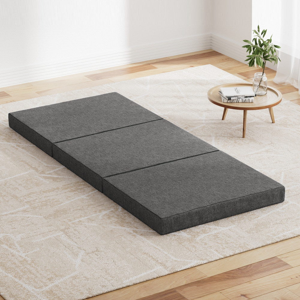 Sofas & Sofa Beds: Giselle Bedding Foldable Mattress Folding Foam Bed Single Grey