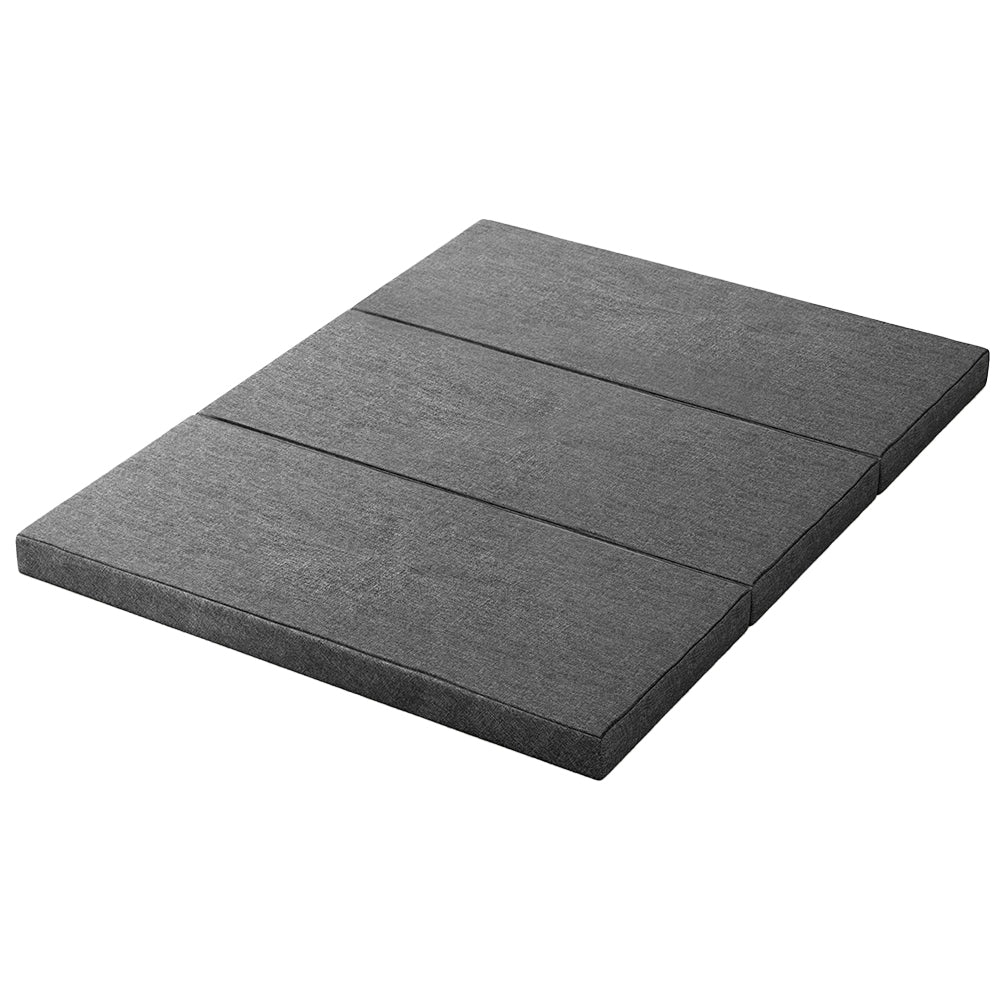 Pillows: Giselle Bedding Foldable Mattress Folding Foam Queen Grey