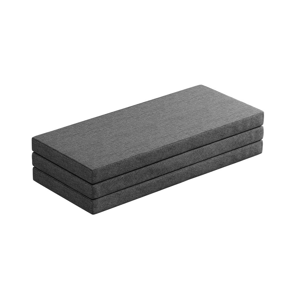 Pillows: Giselle Bedding Foldable Mattress Folding Foam Queen Grey