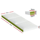 Pillows: Giselle Bedding Foldable Mattress Folding Foam Trifold Green