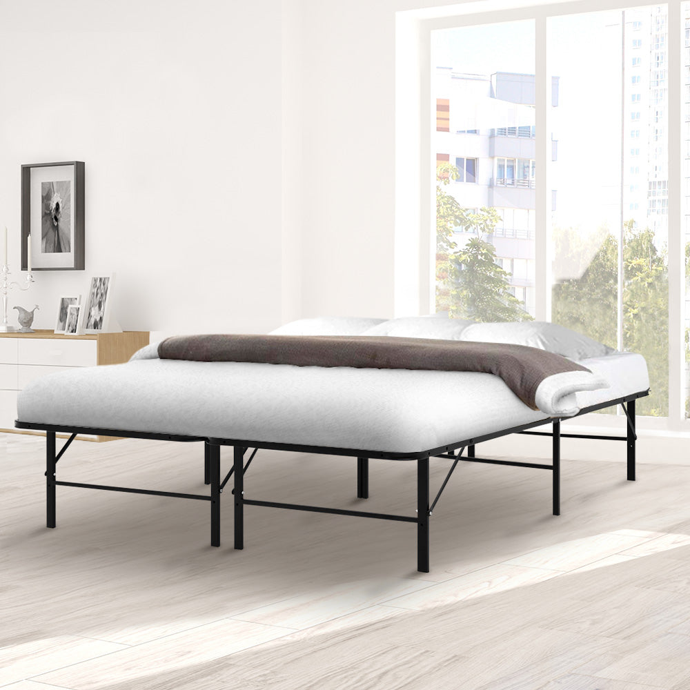 Beds & Bed Frames: Artiss Folding Bed Frame Metal Base - Double