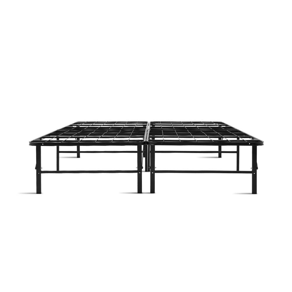 Beds & Bed Frames: Artiss Folding Bed Frame Metal Base - Queen