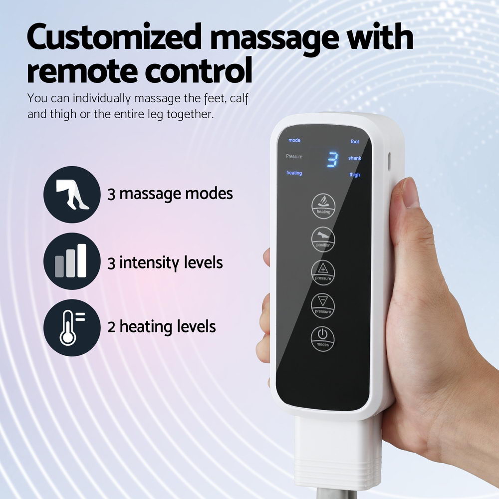 Massagers: Livemor Foot Massager Leg Knee Massager with Air Compression 3 Massage Modes Heating