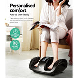 Massage Chairs: Livemor Foot Massager Shiatsu Massagers Electric Roller Kneading Leg Black
