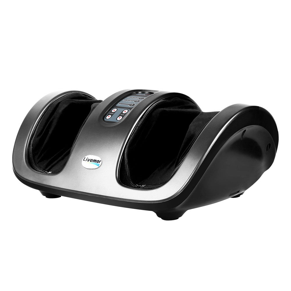 Massage Chairs: Livemor Foot Massager Shiatsu Massagers Electric Roller Kneading Leg Grey