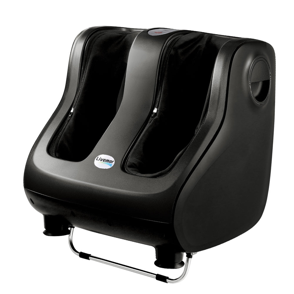 Massage Chairs: Livemor Foot Massager Shiatsu Massagers Electric Roller Calf Leg Kneading Black