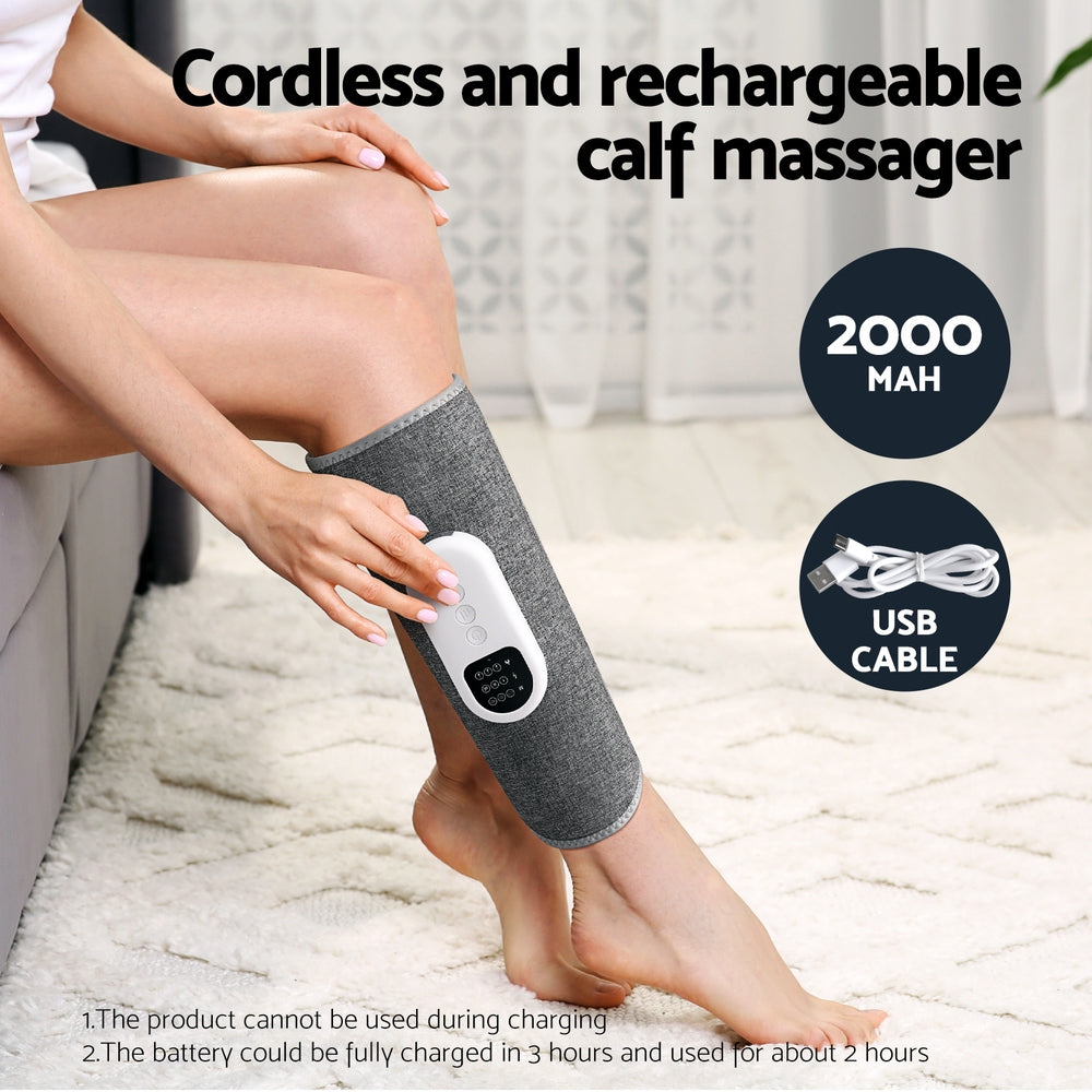Massagers: Livemor Leg Massager Heated Air Compression Calf Relaxation