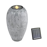 98765-Gardeon Solar Fountain Water Feature Outdoor Fountain LED Lights Beige