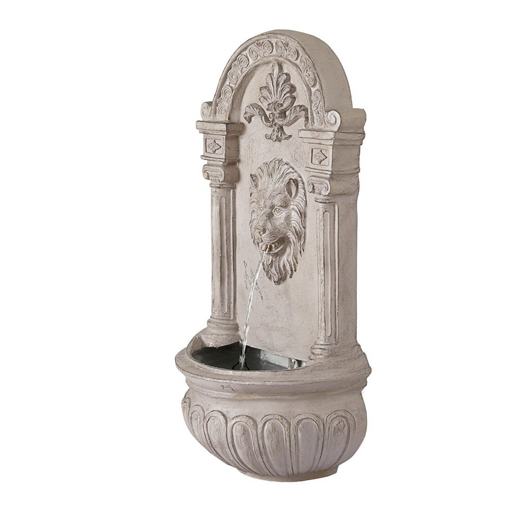 Fountains & Ponds: Gardeon Solar Fountain Water Feature Wall Mount Garden Fountains 77CM Beige