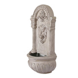 Gardeon Solar Fountain Water Feature Wall Mount Garden Fountains 77CM Beige