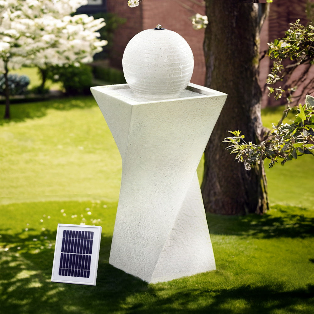 Fountain & Ponds Accessories: Gardeon Solar Fountain Water Feature Bird Bath Outdoor Garden LED Lights Ball 85CM