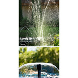 Fountain & Ponds Accessories: Gardeon Solar Pond Pump Submersible Water Fountain Kit 6.6FT