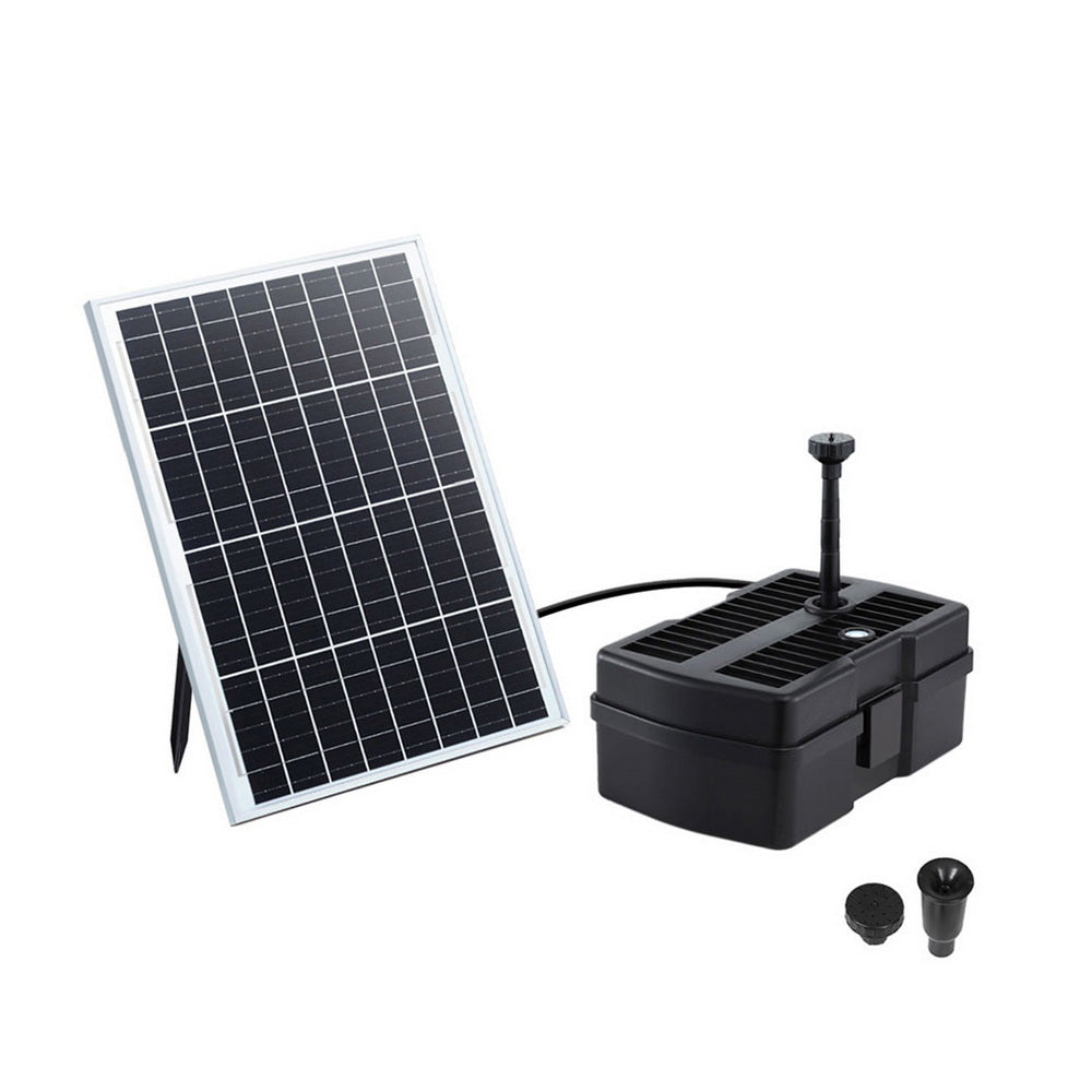 Fountain & Ponds Accessories: Gardeon Solar Submersible Water Pond Fountain Pump with Filter Box 6FT 1190L/H