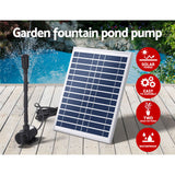 Fountain & Ponds Accessories: Gardeon Solar Pond Pump Submersible Water Fountain Kit 9.8FT