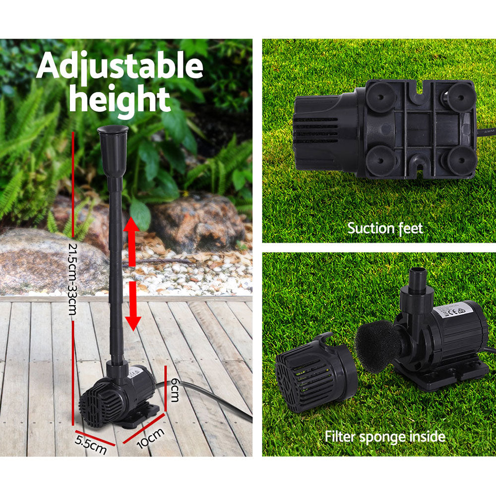Fountain & Ponds Accessories: Gardeon Solar Pond Pump Submersible Water Fountain Kit 9.8FT