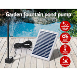 Fountain & Ponds Accessories: Gardeon Solar Pond Pump Submersible Water Fountain Kit 4.4FT