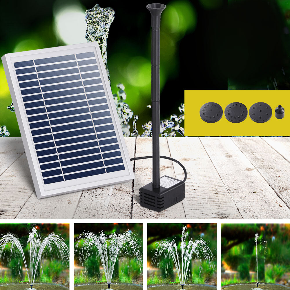 Fountain & Ponds Accessories: Gardeon Solar Pond Pump Submersible Water Fountain Kit 4.4FT