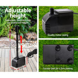 Fountain & Ponds Accessories: Gardeon Solar Pond Pump Submersible Water Fountain Kit with 2 Panels 7.2FT