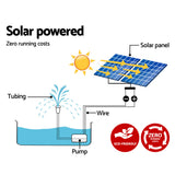 Fountain & Ponds Accessories: Gardeon Solar Pond Pump Submersible Water Fountain Kit with 2 Panels 7.2FT