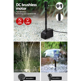 Fountain & Ponds Accessories: Gardeon Solar Pond Pump Submersible Water Fountain Kit with 2 Panels 7.2FT