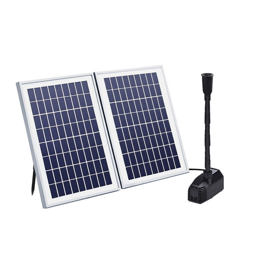 Pool Pumps: Gardeon Solar Pond Pump Submersible Water Fountain Kit with 2 Panels 1600L/H