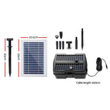 Fountain & Ponds Accessories: Gardeon Solar Pond Pump with Filter Box 4.6FT